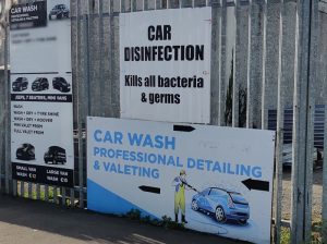 Car Valet Hero Tullamore Offaly gate sign