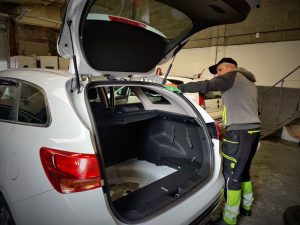Exterior shapes cleaning as part of a Full car valet at Car Valet Hero Mullingar, Mullingar Valeting Centre