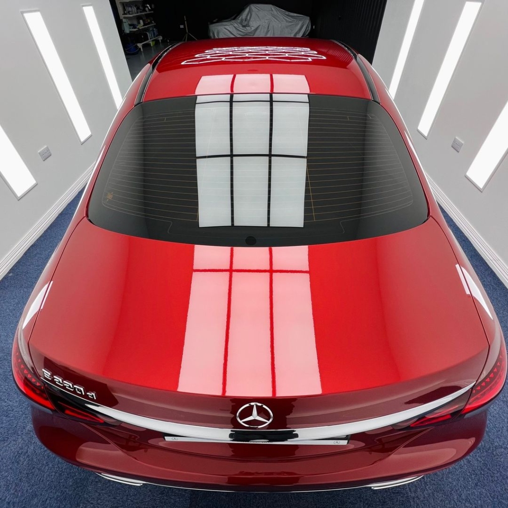 Insane gloss and paint protection on a new car in our Longford workshop, ready for the road.