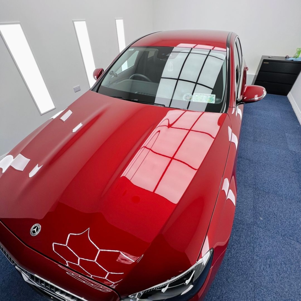 Demonstrating how a 9H shield keeps a vehicle looking new after every simple wash in the Midlands.