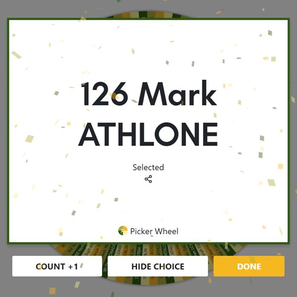 Our 2nd €100 Car Valet Hero Gift Voucher Winner Has Been Named! Winner of draw 2 for €100 gift voucher - numbers 101 to 200