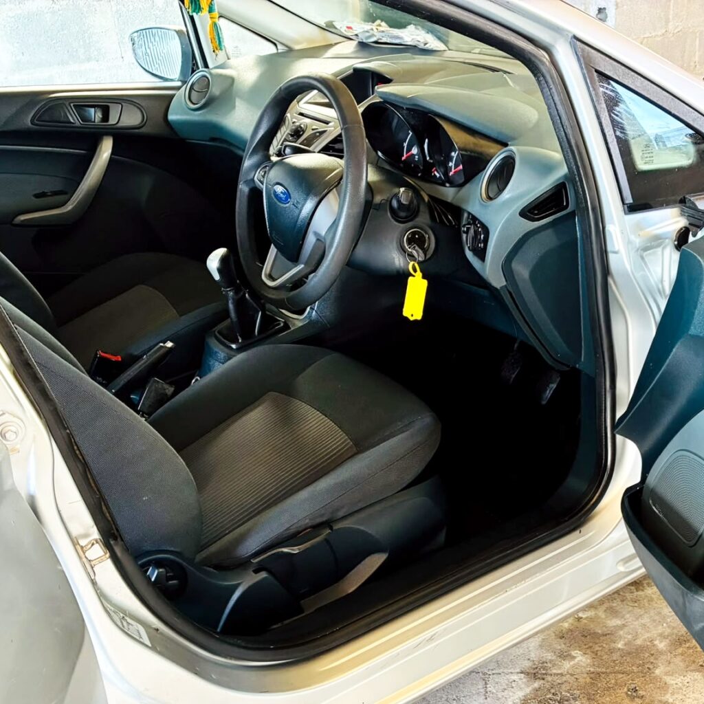 Fully valeted driver area with extracted upholstery and pristine pedal area of a Rathkeale car at AG Valeting & Detailing.