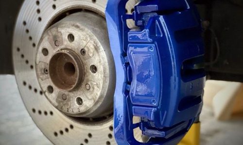 Brake calliper painting and ceramic coating performed on a car at Car Valet Hero Dunshaughlin, GK Valeting & Detailing, Growtown, Dunshaughlin, Co. Meath, near Dublin