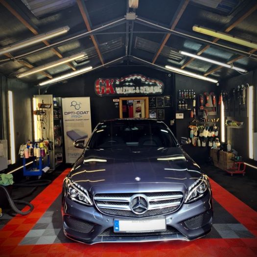 9H ceramic coating applied by Car Valet Hero Dunshaughlin (GK Valeting & Detailing) in a detailing workshop for long-term paint protection againt environmental damage.