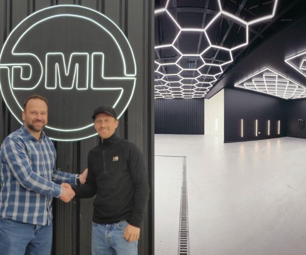 Davidas, a master detailer and head of DML Detailing Studio shakes hands with Vladislav Gerginov, Business dev manager at Car Valet Hero, to seal promising team work.