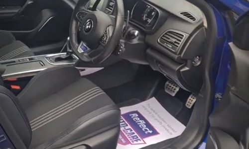 A dark blue car getting a Deep Car Clean at Car Valet Hero Dunshaughlin, GK Valeting & Detailing, Growtown, Dunshaughlin, Co. Meath, near Dublin