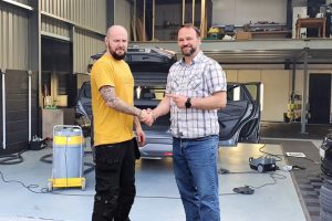 Vlad from Car Valet Hero seals the deal with Gary - head of GK Valeting & Detailing.