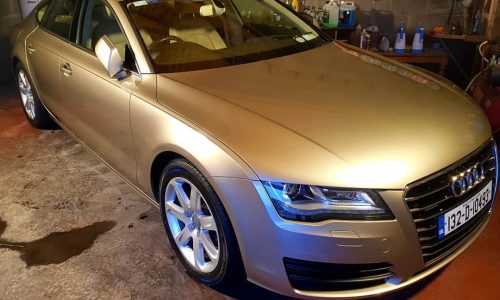 Gloss enhancement results on a metallic paint finish in Roscommon.