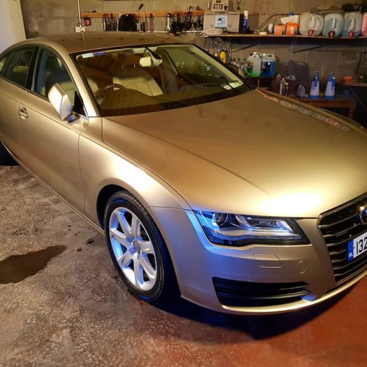 Gloss enhancement results on a metallic paint finish in Roscommon.