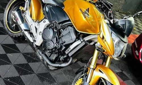 Precision detailing of a motorbike engine and frame in Dublin by Invi Detailing (Car Valet Hero Dublin 7).