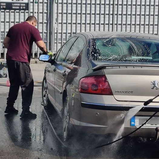 Car getting a hand wash at Car Valet Hero Tullamore, Tullamore Car Valeting